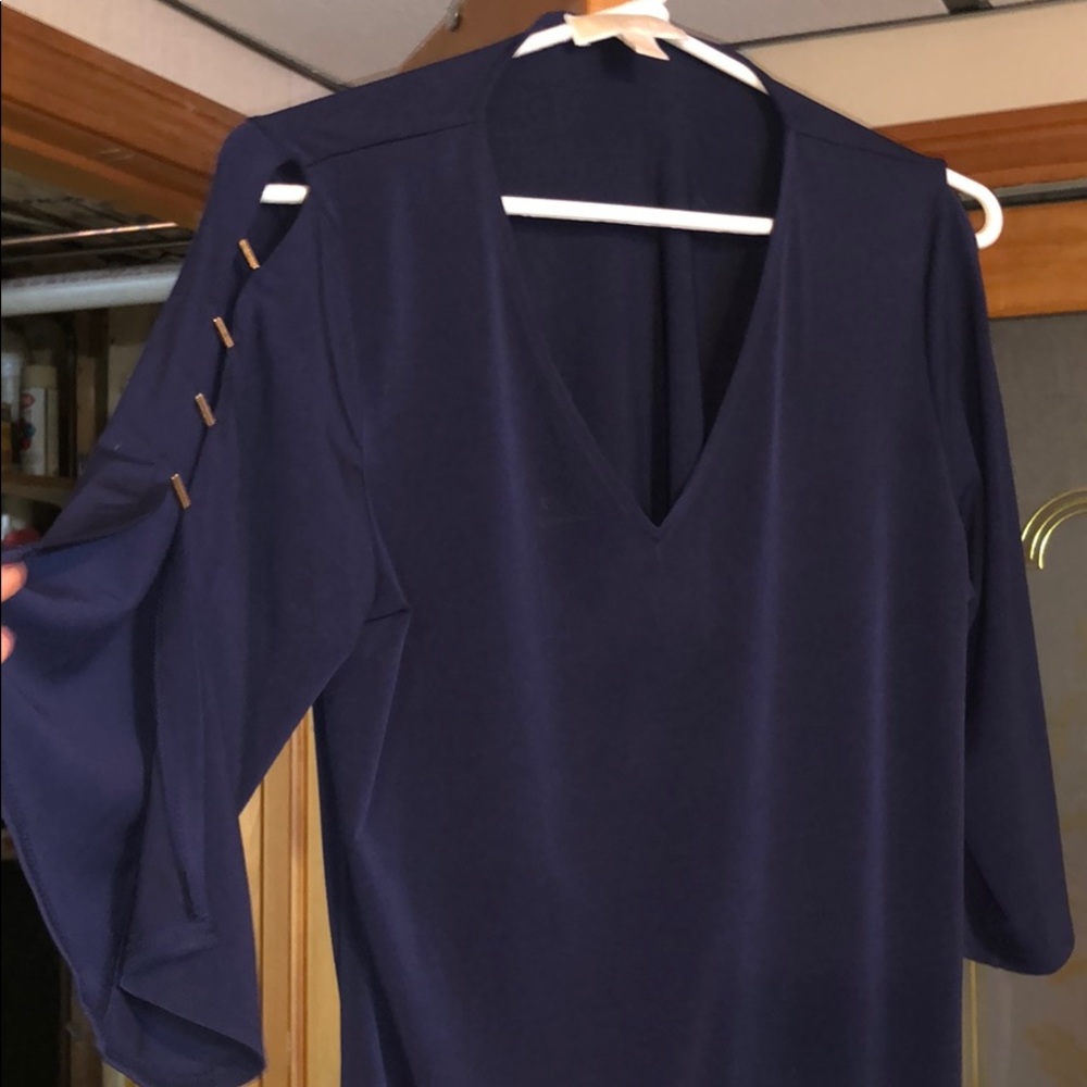Michael kors navy  mid length dress